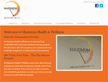 Tablet Screenshot of maxhealthnj.com